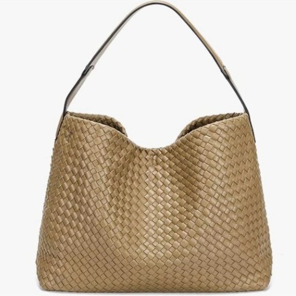 Woven Tote Bag Crossbody Shoulder Bag Large Hobo Handbag - Picture 6 of 8